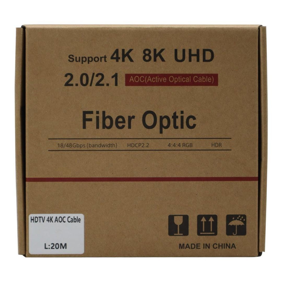 Gizzu 4K HDMI Male to Male Active Fibre Optic Cable 20m GCPHHA20