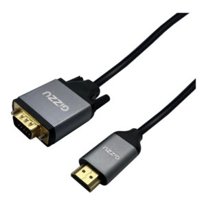 Gizzu 1.8m Full HD HDMI to VGA Cable – Black