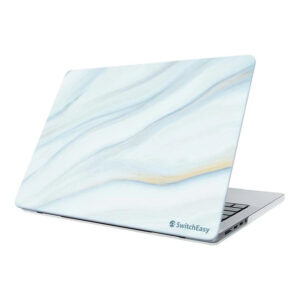 SwitchEasy Artist Marble 14-inch Hardshell Protective Notebook Case for MacBook Pro – Cloudy White