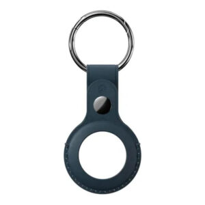 SwitchEasy Wrap Leather Keyring for AirTag Midnight Blue GS-117-187-117-63