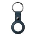 SwitchEasy Wrap Leather Keyring for AirTag Midnight Blue GS-117-187-117-63