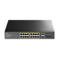 Cudy GS1018PS2 16-port GbE PoE+ Unmanaged Network Switch with 2x GbE Uplink and 2x SFP Ports