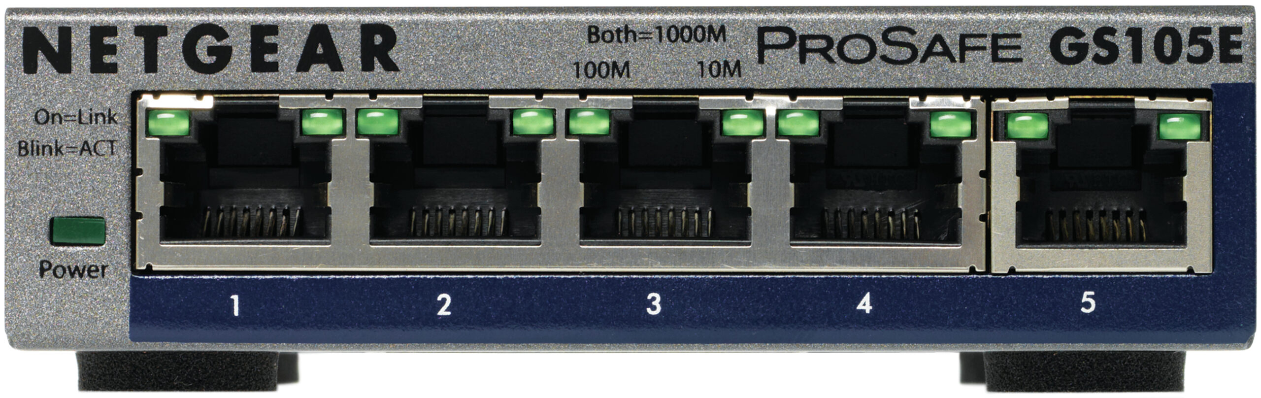 Netgear GS105E-200PES Managed Switch L2/L3 Gigabit Ethernet Grey