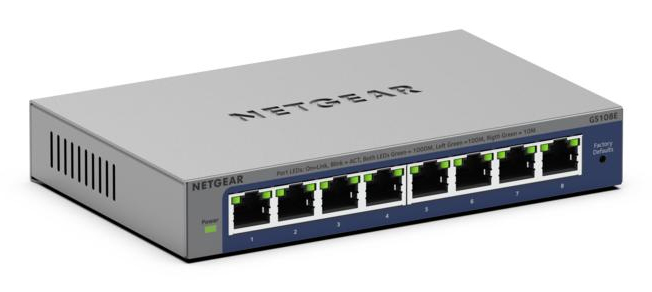 Netgear GS108E 5-port Gigabit Ethernet Easy Smart Managed Switch GS108E-400EUS - Image 2