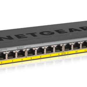 Netgear GS116LP Unmanaged Switch Gigabit Ethernet PoE Black GS116LP-100EUS