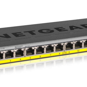 Netgear GS116PP Unmanaged Switch Gigabit Ethernet PoE Black GS116PP-100EUS