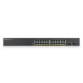 Zyxel 24-port Gigabit PoE Smart Managed Switch with Gigabit Uplink GS1900-24HPV2