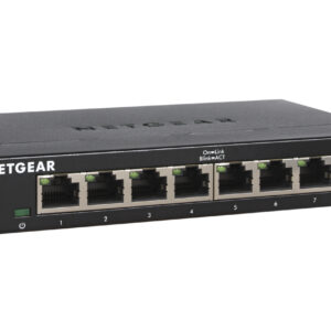 Netgear GS308-300PES Unmanaged Switch L2 Gigabit Ethernet Black