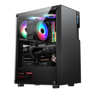 Huntkey GS450C Mid-Tower ATX PC Case – Black