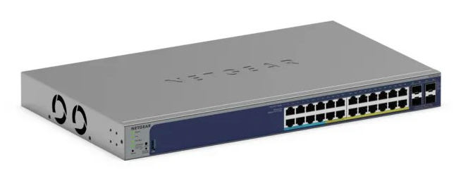 Netgear GS728TXUP 24-port Gigabit PoE+ and PoE++ Smart Switch and 4 SFP+ Ports GS728TXUP-300EUS