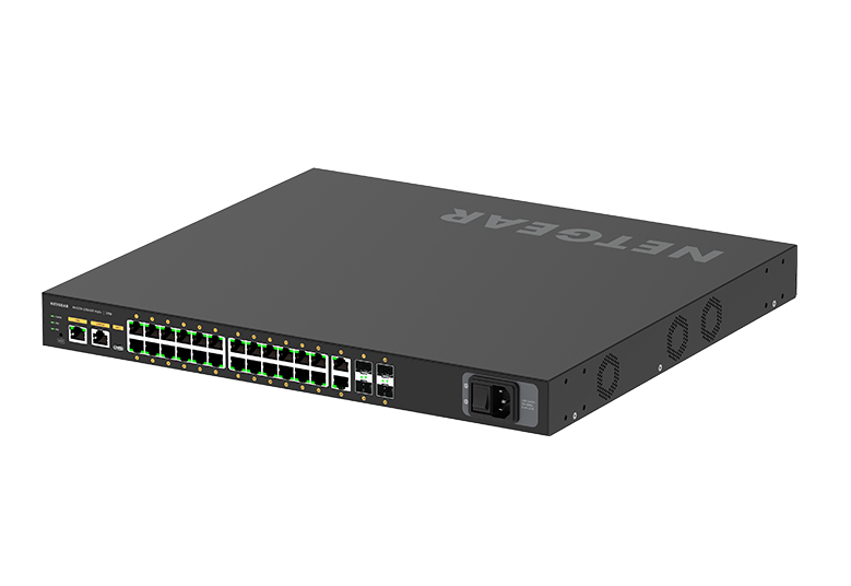 Netgear M4250-26G4F-PoE+ 24-port Gigabit PoE+ Ethernet Managed Switch with 2x Gigabit Ethernet and 4x SFP ports - Image 4
