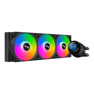 Huntkey GX360R Atlas Shark 360 ARGB AiO CPU Liquid Cooler – Black