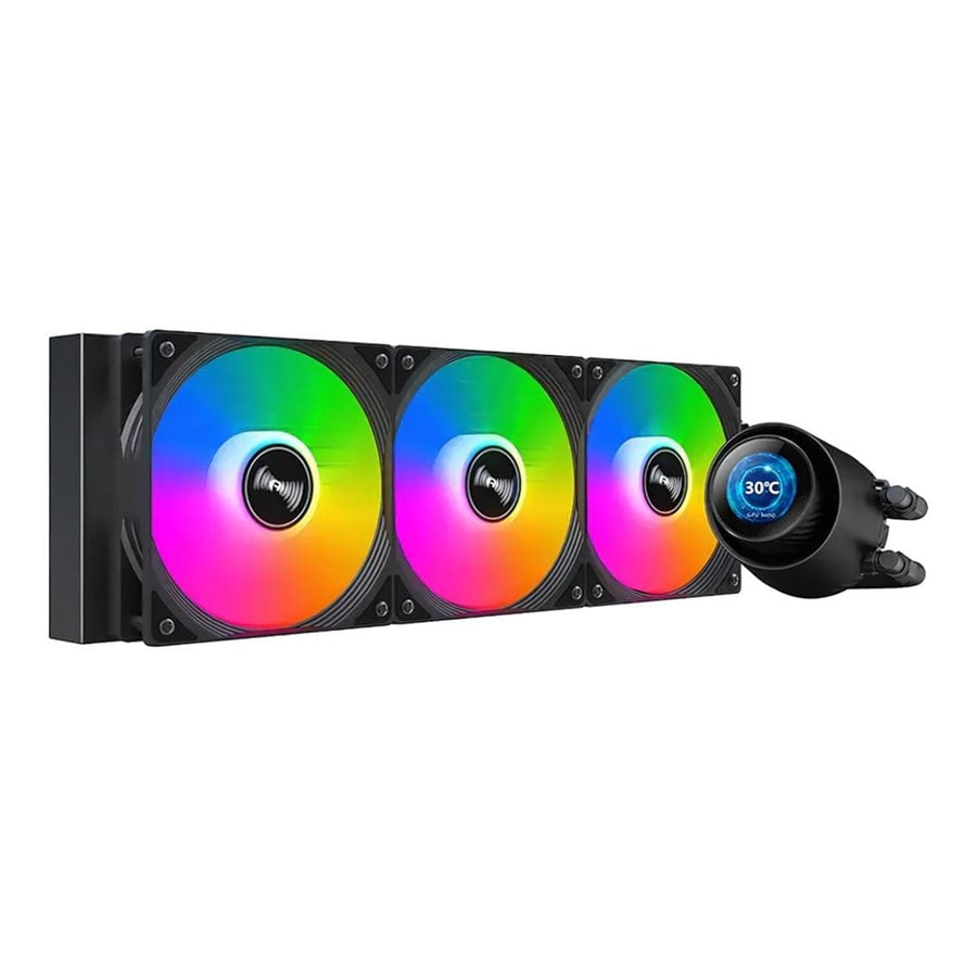 Huntkey GX360R Atlas Shark 360 ARGB AiO CPU Liquid Cooler – Black