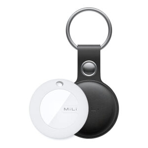 Mili MiTag Apple Tag with Leather Keychain HD-P16-AP1