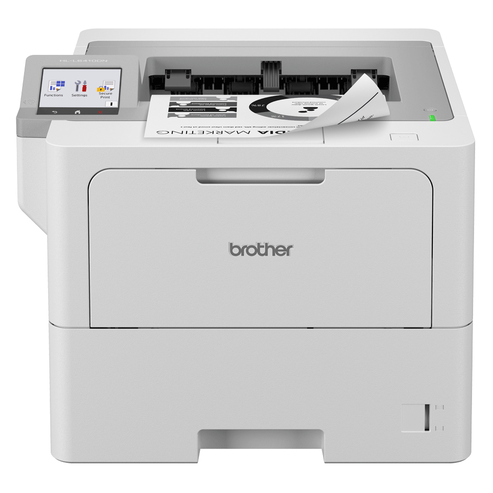 Brother High-Speed Monochrome Duplex Laser Printer with wired network capability (3YR onsite)