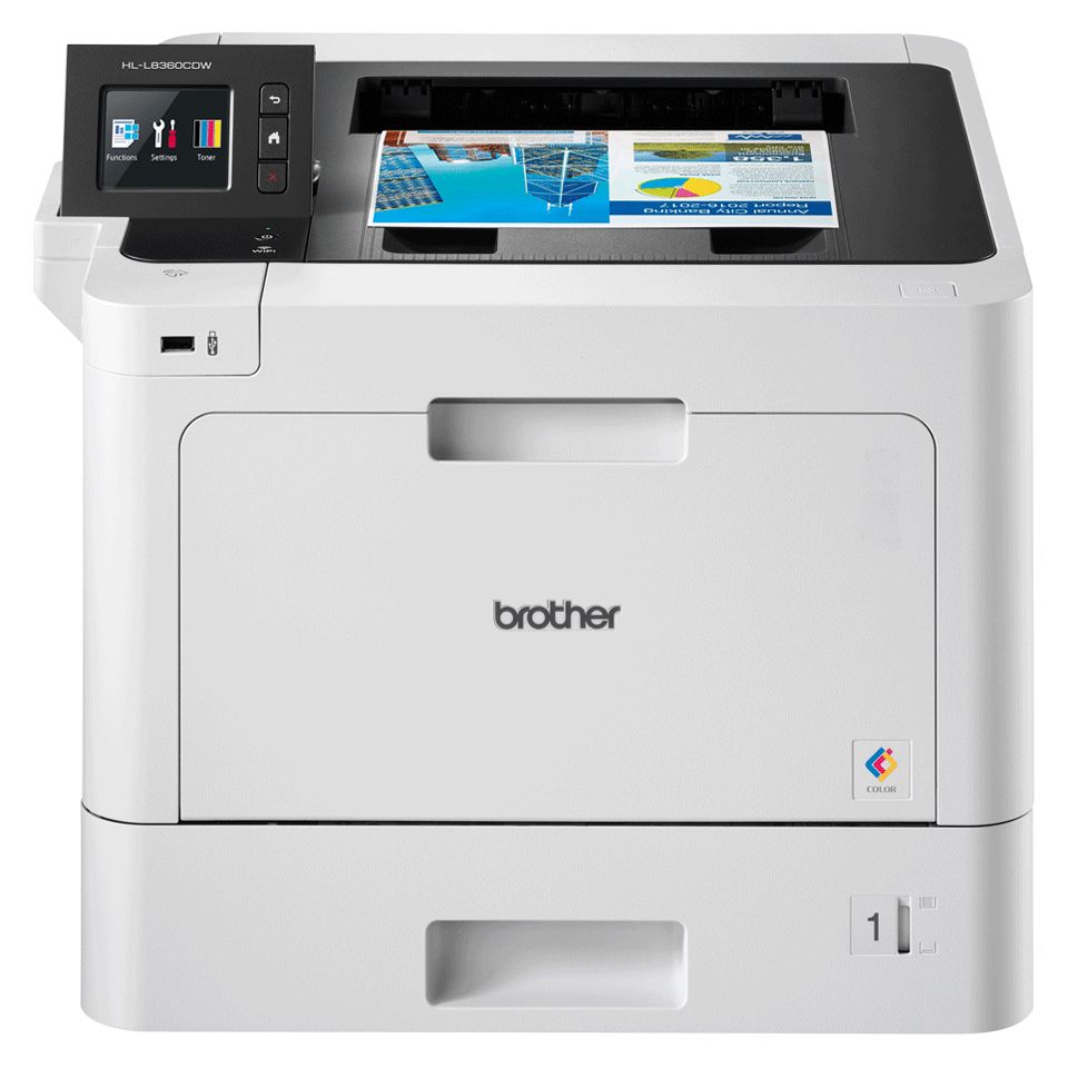 Brother High-Speed Colour Duplex Laser Printer with wired and wireless networking capability (3YR onsite)