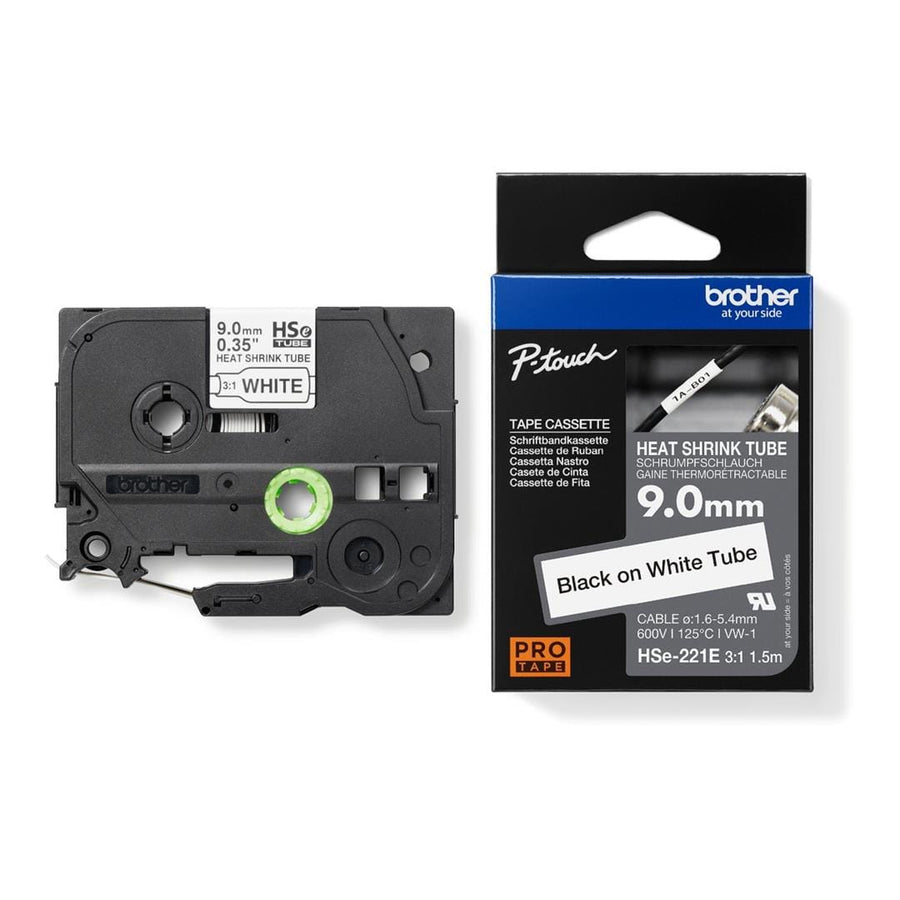 Brother HSE-221E Label Making Tape Black