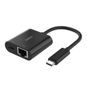 Belkin 2-in-1 Type-C Ethernet Adapter INC019BTBK