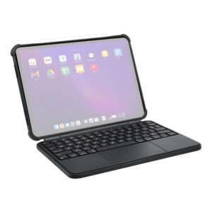 Macally Rugged 11-inch iPad Keyboard Case with Trackpad – Black IPKBCASE11