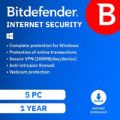 Bitdefender Internet Security 5 Device 1-Year Subscription Download | Promo Discounted License