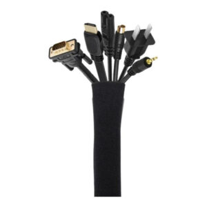 Tuff-Luv Flexible 19-20-inch Cable Management Sleeve Organizer – Black J2_99