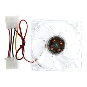 UniQue 80mm Clear LED Case Fan – Blue JF-01