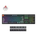 Keychron K10 QMK RGB Wireless Custom Mechanical Keyboard V.2 Super Red Switch Black K10X-H1