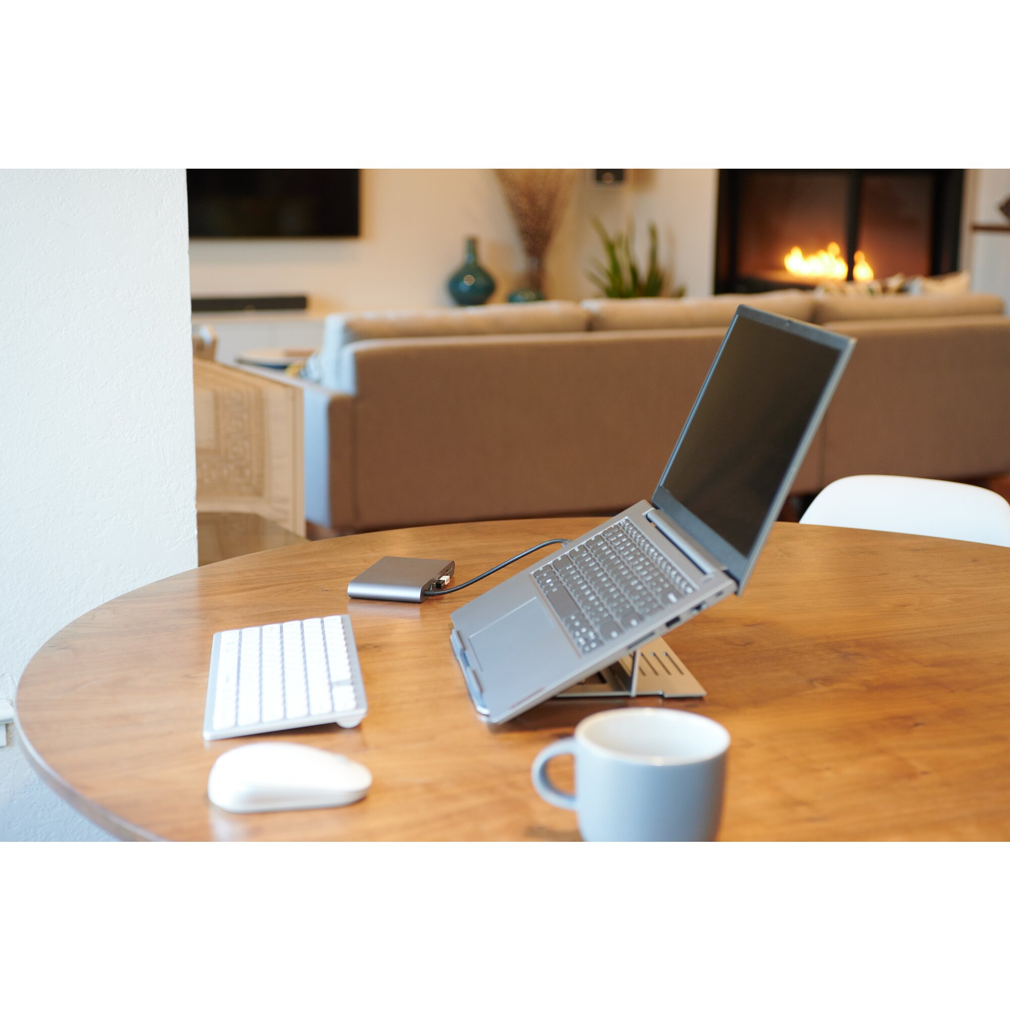 Kensington 12 to 16-inch Foldable Aluminum Easy Notebook Riser Silver K50417WW - Image 4