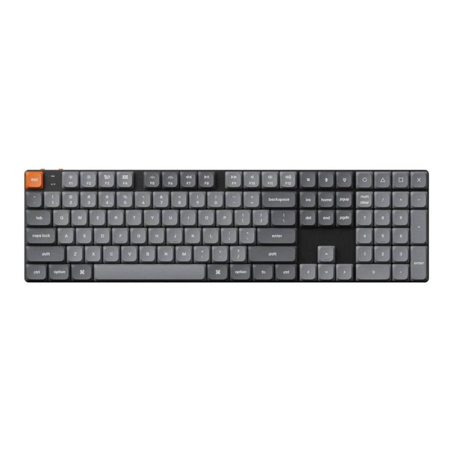 Keychron K5 Max QMK/VIA Full-sized Wireless Custom Mechanical Keyboard Brown Switches K5M-H3