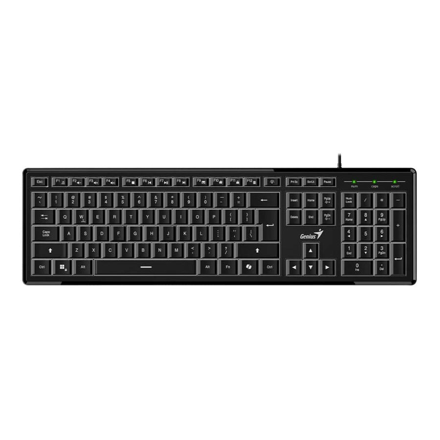 Genius SlimStar 820 Wired Keyboard Black