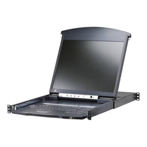 Aten KL1508AiM 17-inch 8-port Dual Rail CAT5 LCD KVM over IP Switch
