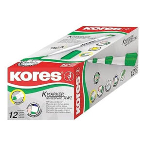 Kores K-Marker XW1 Bullet Tip Whiteboard Marker 12-pack Green KOR-WB-20835