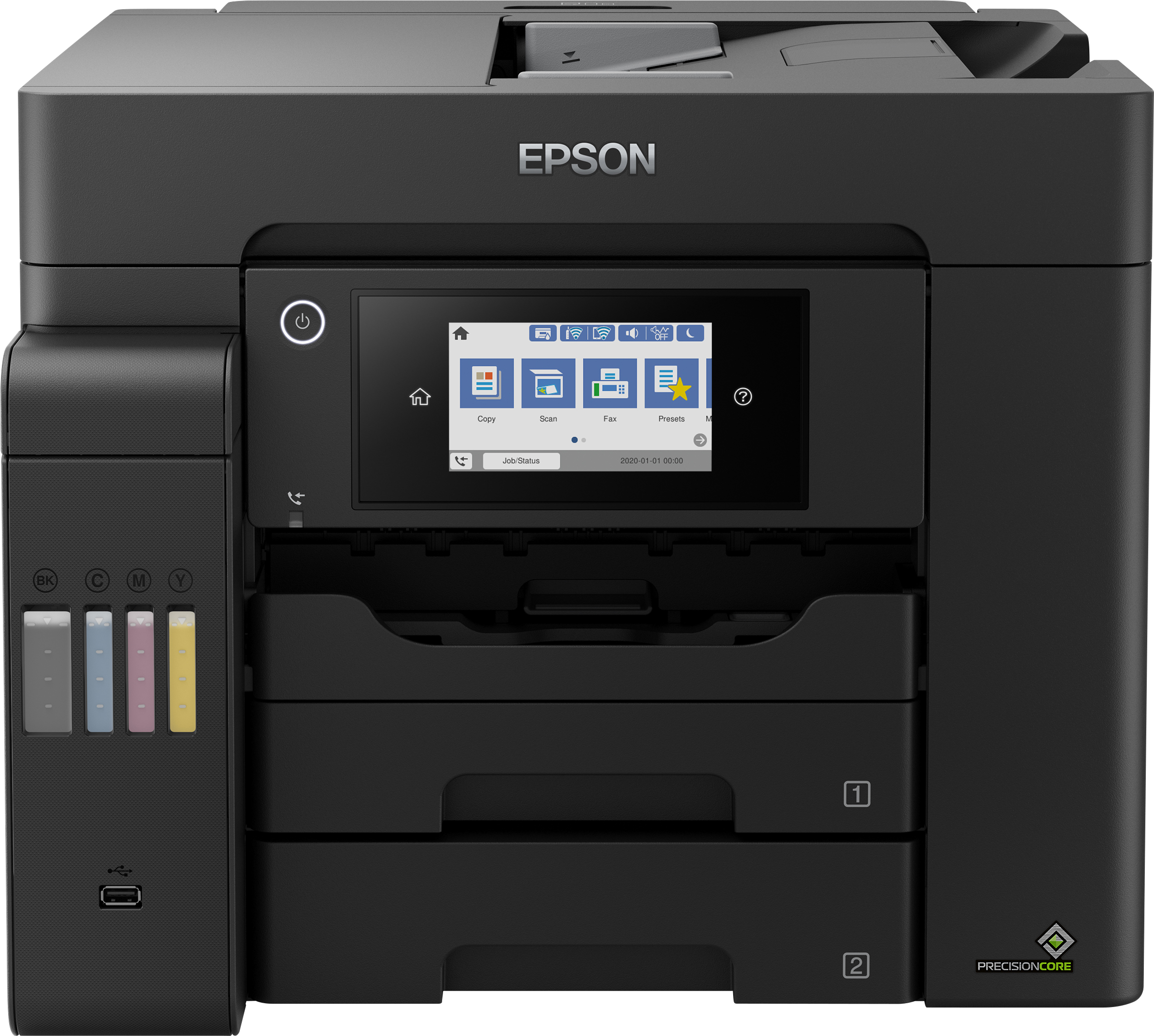 Epson 32ppm Mono 22ppm Colour A4 Print Scan Copy Fax USB Wi-Fi/Wi-FiDirect Ethernet AutoDuplexPrint&Scan ADF incl 1 set of ink - Image 3