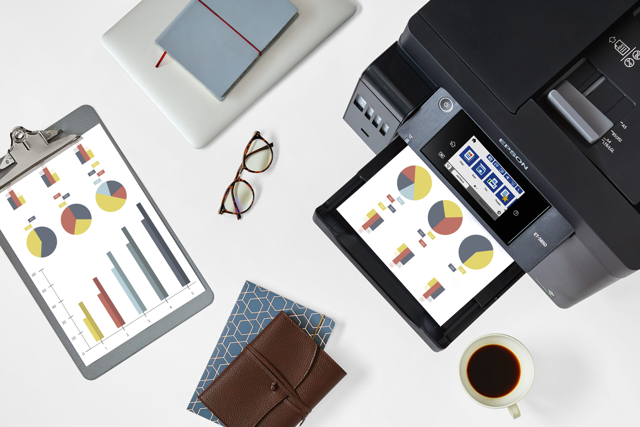 Epson 32ppm Mono 22ppm Colour A4 Print Scan Copy Fax USB Wi-Fi/Wi-FiDirect Ethernet AutoDuplexPrint&Scan ADF incl 1 set of ink - Image 4