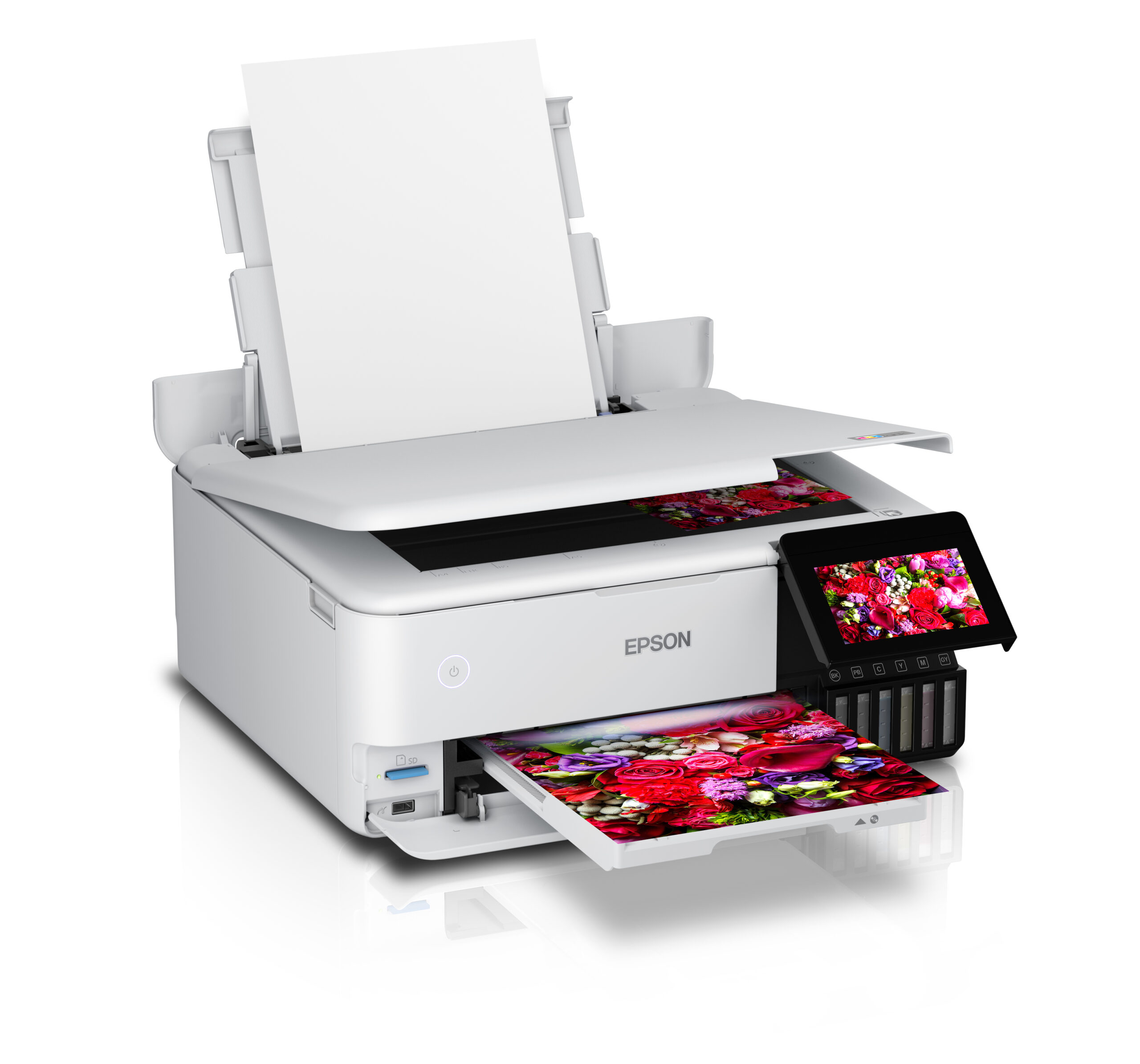 Epson 32ppm Mono 32ppm Colour A4 Print Scan Copy USB/USBHost Wi-Fi/Wi-FiDirect Ethernet AutoDuplexPrint Photo incl 1 set of inks - Image 3