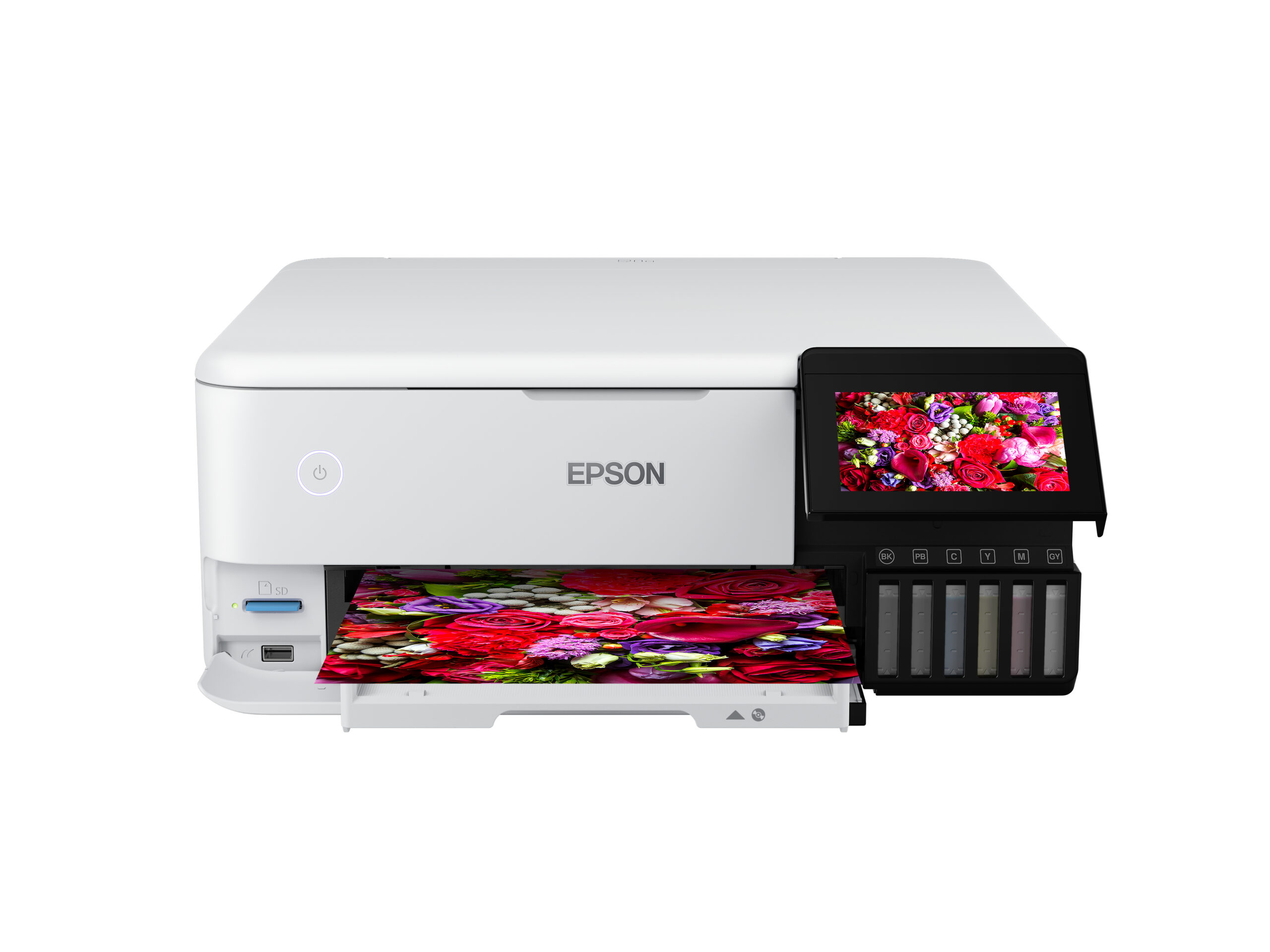 Epson 32ppm Mono 32ppm Colour A4 Print Scan Copy USB/USBHost Wi-Fi/Wi-FiDirect Ethernet AutoDuplexPrint Photo incl 1 set of inks