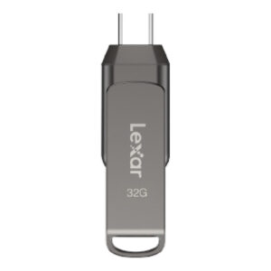 Lexar JumpDrive Dual Drive D400 32GB Type-C Flash Drive Grey LJDD400032G-BNQNG