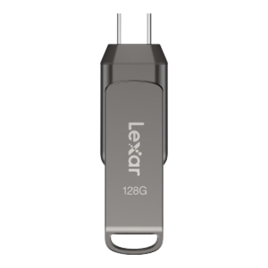 Lexar JumpDrive Dual Drive D400 128GB Type-C Flash Drive Grey LJDD400128G-BNQNG