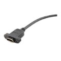 Lucktech 30cm HDMI Female to HDMI Female Panel Mount LK-HDCB-031
