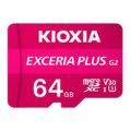 Kioxia EXCERIA PLUS G2 64GB MicroSD Memory Card LMPL2M064GG2