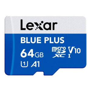 Lexar BLUE PLUS 64GB MicroSDXC Memory Card LMSBLPL064G-BNANG