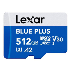 Lexar Blue Plus 512GB MicroSDXC UHS-I Memory Card LMSBLPL512G-BNANG