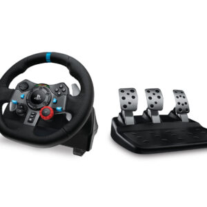 Logitech G29 Driving Force Racing Wheel – Gaming Accessory – PlayStation4 and PlayStation5 – Stainless steel paddle and hand stitched leather wheel