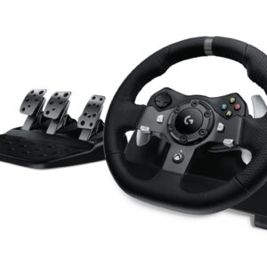 Logitech G920 Driving Force Racing Wheel – Gaming Accessory – Stainless steel paddle and hand stitched leather wheel