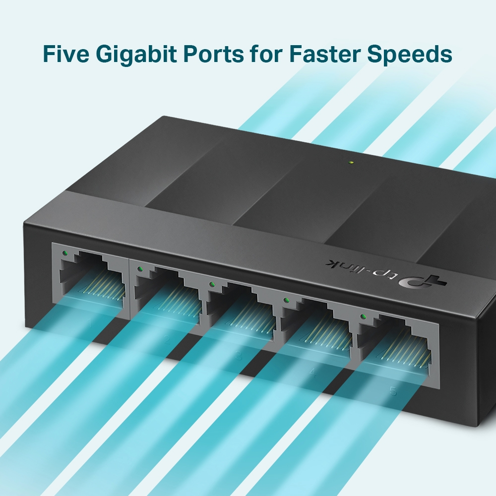 TP-Link LiteWave LS1005G 5-port GbE Desktop Unmanaged Switch - Image 3