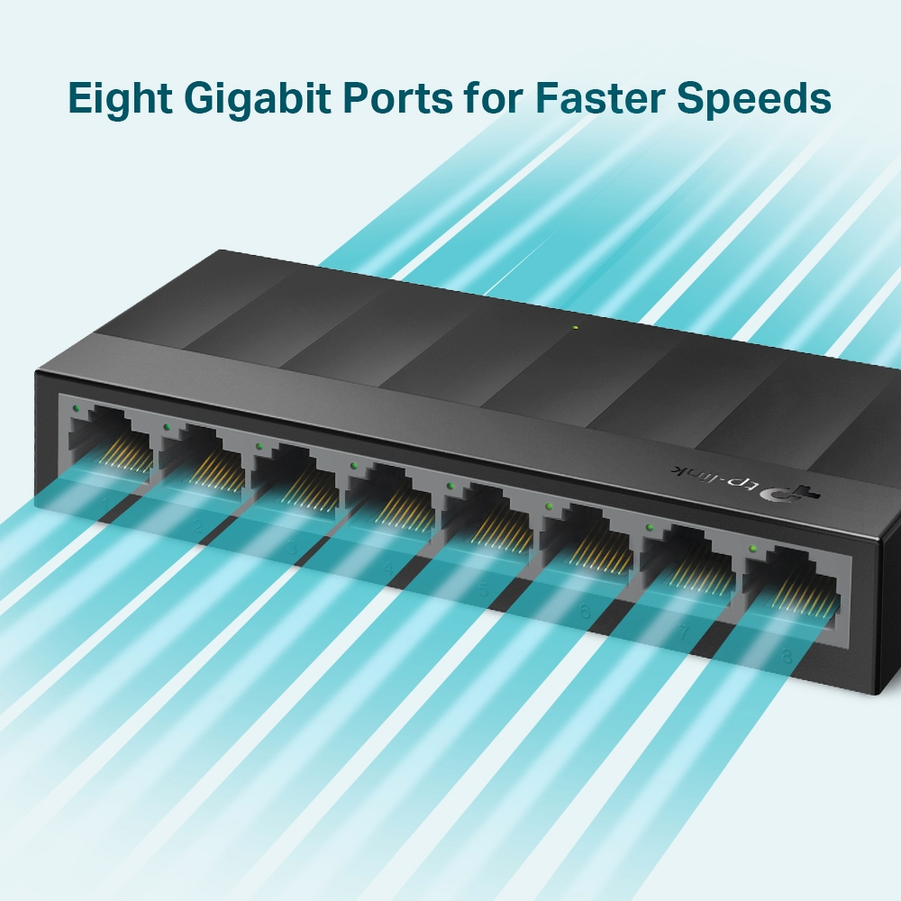 TP-Link LiteWave LS1008G 8-port GbE Desktop Unmanaged Switch - Image 3
