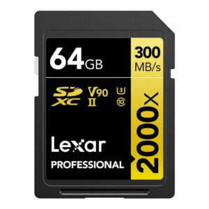 Lexar 2000x SD Professional 64GB SDXC Memory Card LSD2000064G-BNNNG