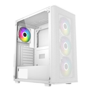 FSP M220 Mid Tower ATX Gaming PC Case – White M220-WA