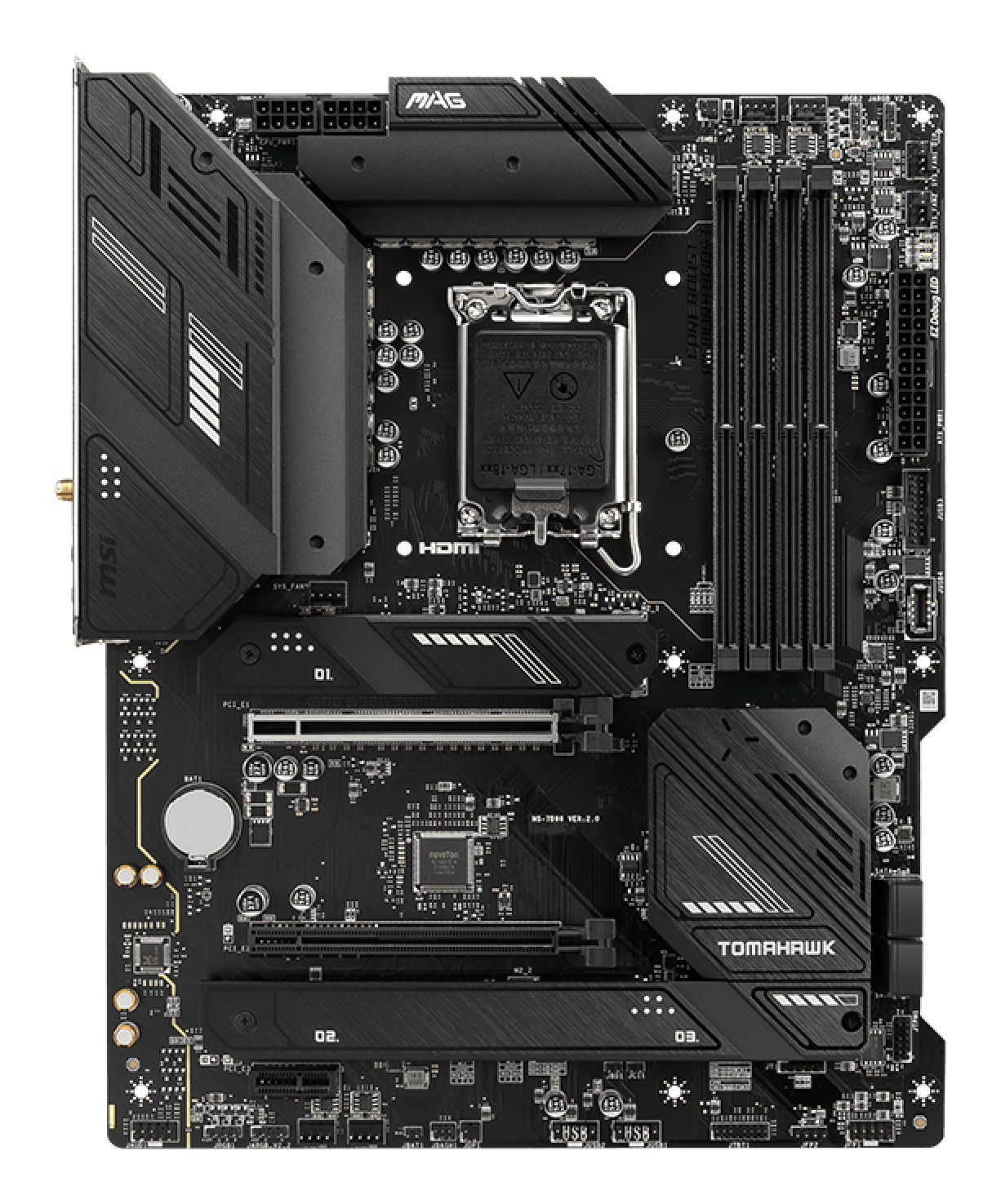 MSI MAG B760 Tomahawk Wi-Fi DDR5 LGA 1700 ATX Motherboard - Image 2