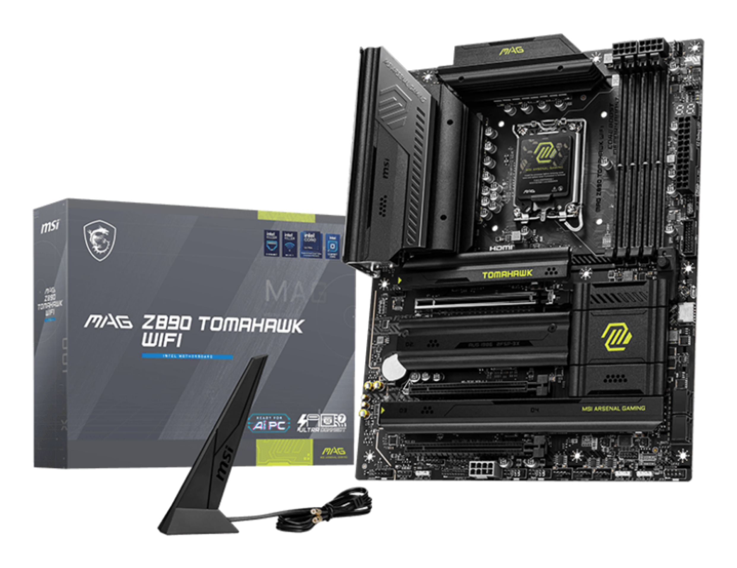 MSI MAG Z890 Tomahawk Wi-Fi Intel LGA 1851 ATX Motherboard